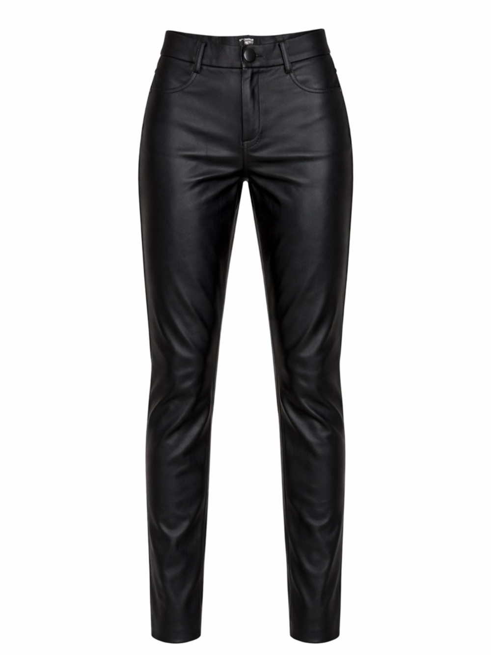 Zara black coated skinny pants, medium